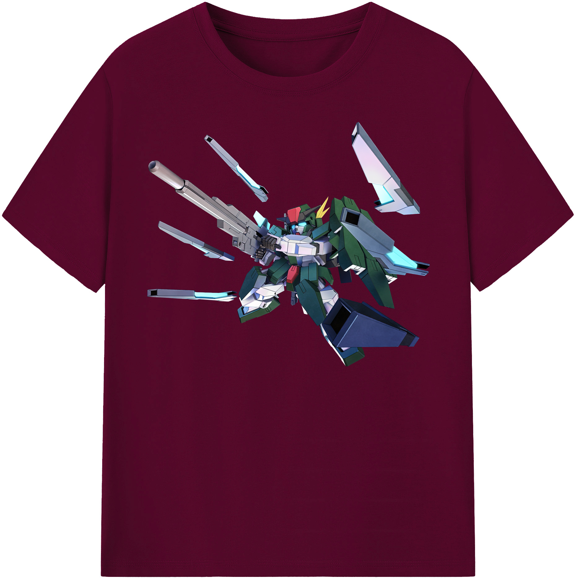 （画像用） 機動戦士ガンダム Mobile Suit Gundam レディースカジュアルプリントTシャツ（綿100％）
